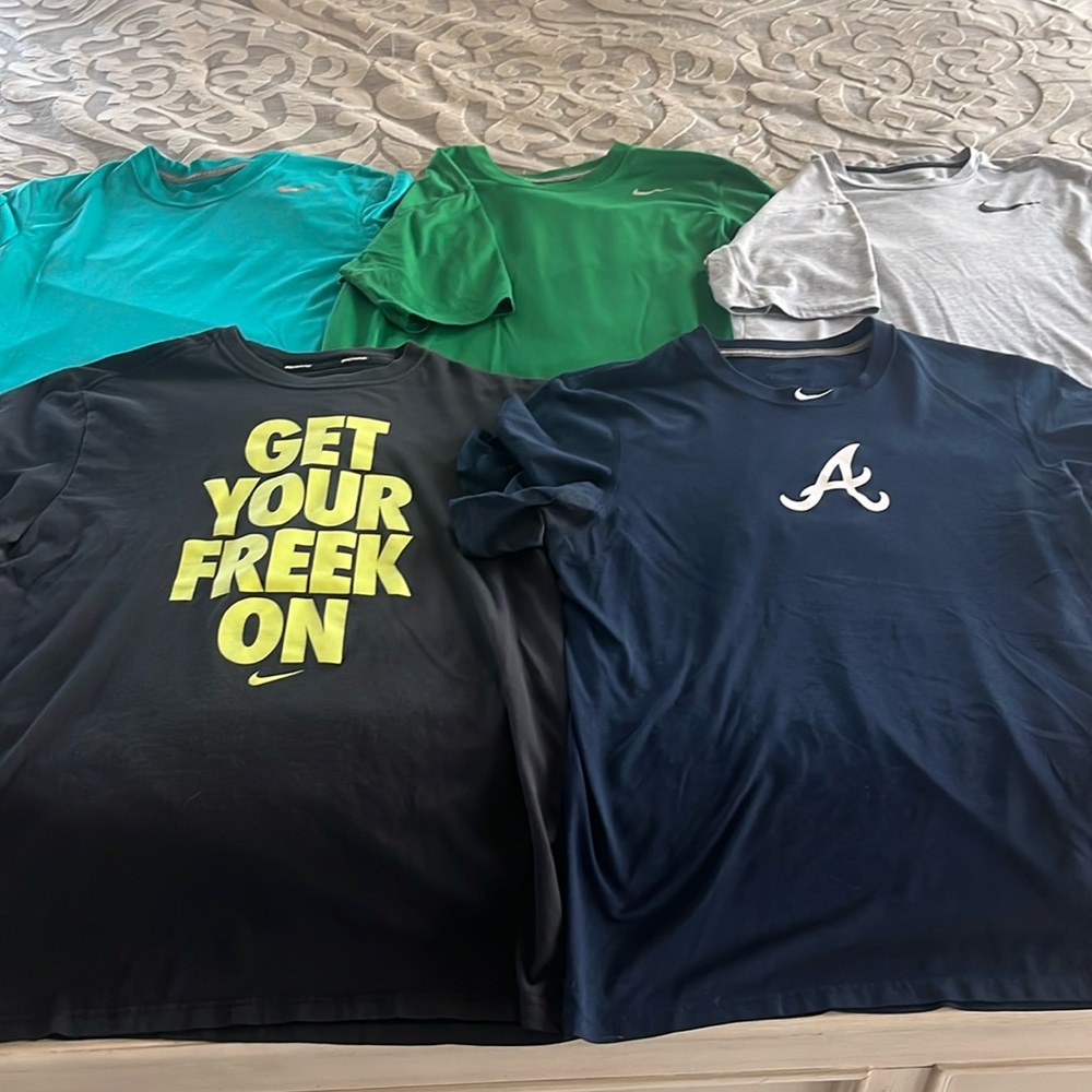 Six Nike Dri-Fit Shirts
